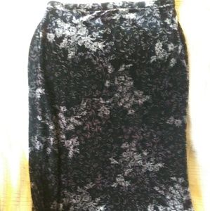 Velveteen shimmer maxi skirt